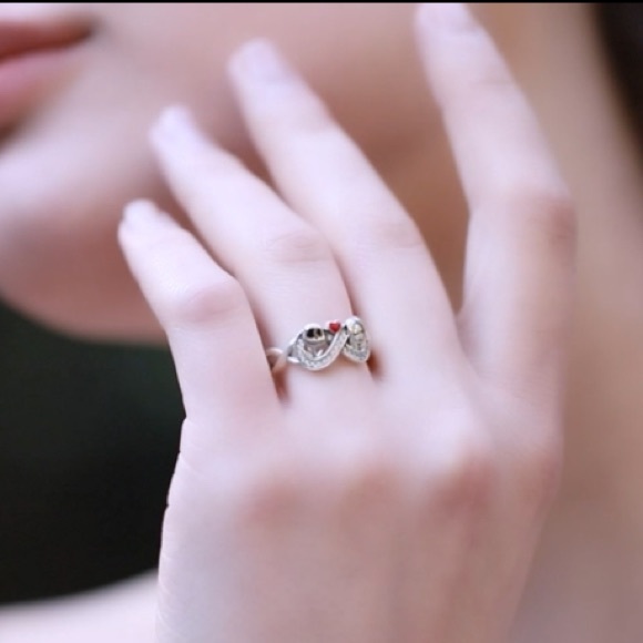 18k Diamond Nightmare Before Christmas Eternity Ring - Picture 6 of 15